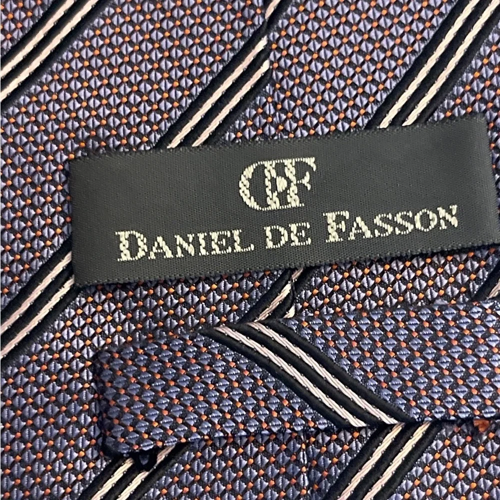 Classic Striped Tie - Navy and Black